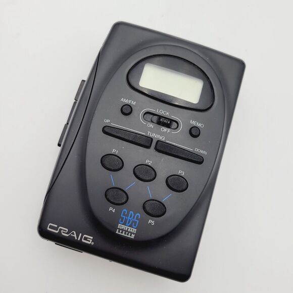CRAIG JH6422 Personal Stereo Cassette Player Belt Clip SuperBass System VTG - Picture 6 of 16